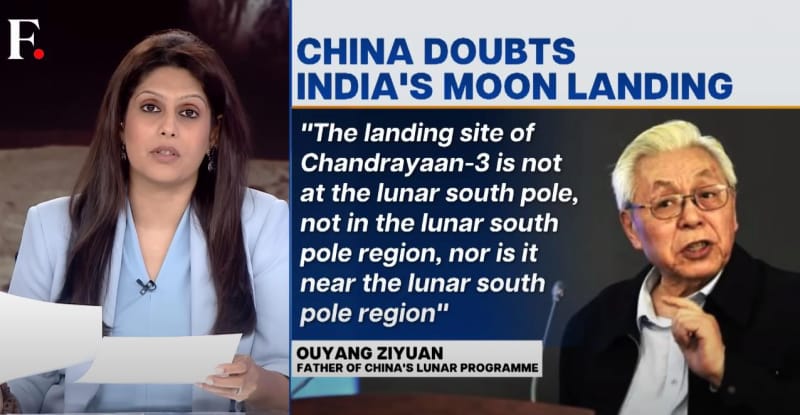 印度网友评论：印媒--中国顶尖科学家对“月船三号”的成功提出质疑，中国是否在试图贬低印度的太空成就？