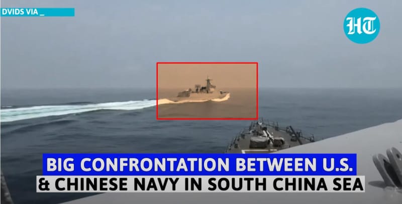 印媒:中国海军在南海 “赶走”美国驱逐舰;指责美国海军侵犯其主权!