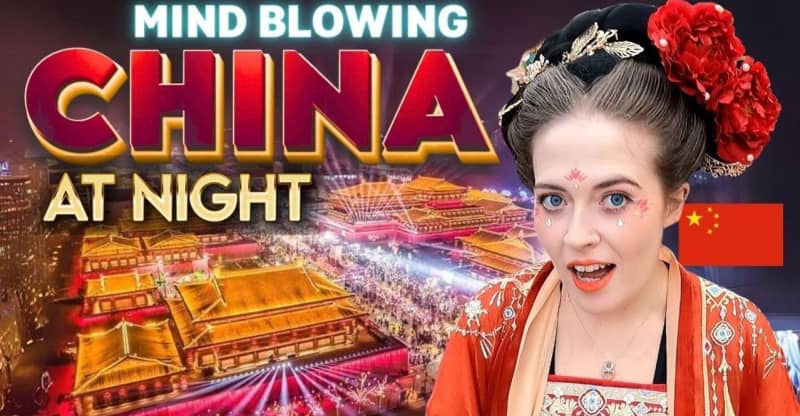 英国美女游中国:中国西安的疯狂夜生活,你不会相信!