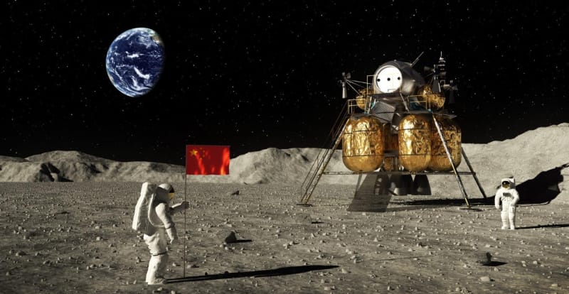 中国超越美国登上月球,网友:一个是载人航天技术奖,另一个是奥斯卡奖！